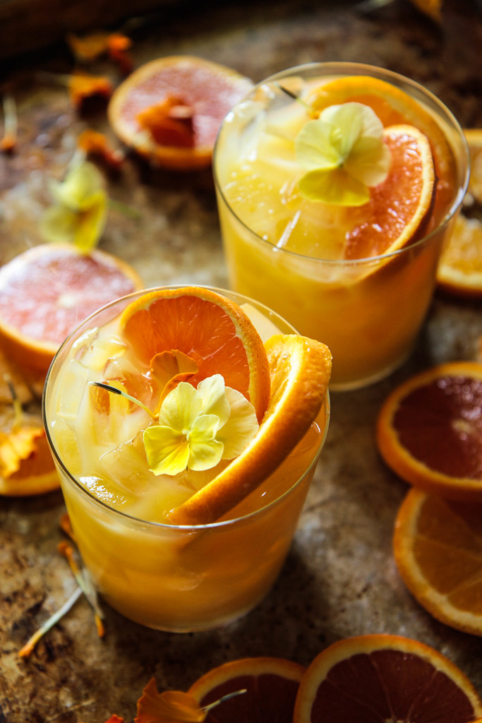 Spicy Orange Margaritas from HeatherChristo.com