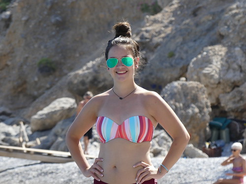 Emily on Glyka Nera Beach