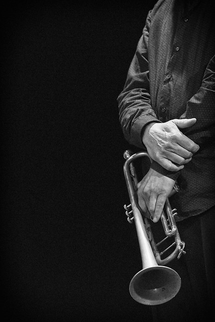 La trompeta de David Herrington.