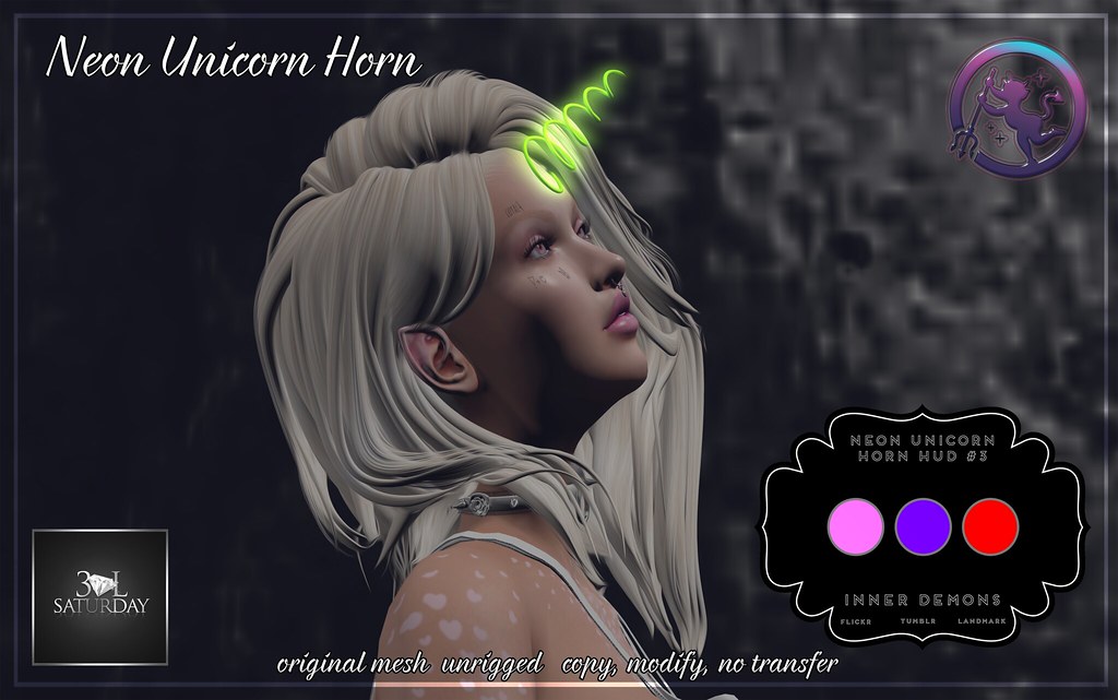 {ID} Neon Unicorn Horn 30L Saturday