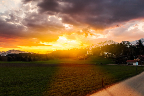 Lans, Innsbruck by André Moecke, lans innsbruck austria österreich alps sunset mountains dramatic