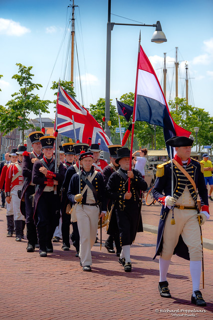 Historic military men on parade - Veteranendag (Hellevoetsluis/NL)
