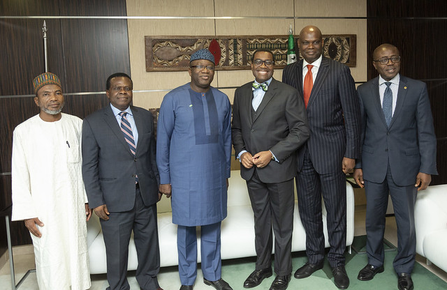 Visit of Governor of Ekiti State, Kayode Fayemi and his delegation.