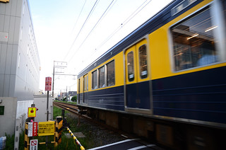 Specially Painted Tokyu 1000 Series Train “Ki ni Naru Densha” on Tokyu Tamagawa Line near Shimo-maruko Station 2