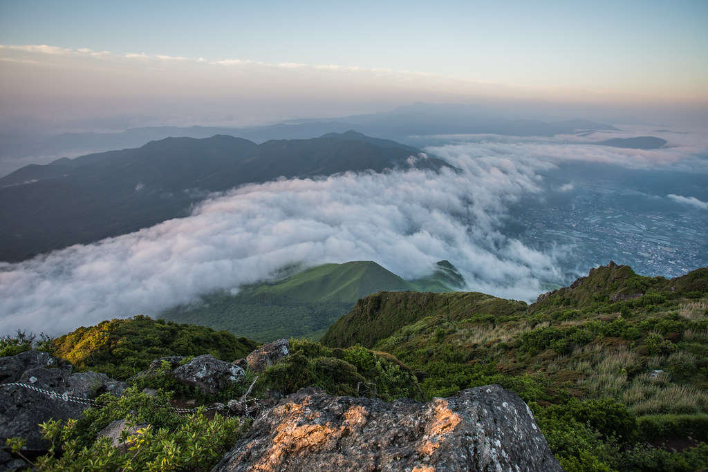 Yufudake, Mount Yufu, Oita, Japan, Aso-Kuju National Park