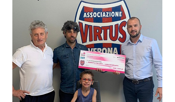 Torneo Verona League, donazione al comitato Uffi