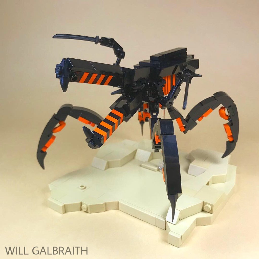 Arachnid Warrior (custom built Lego model)