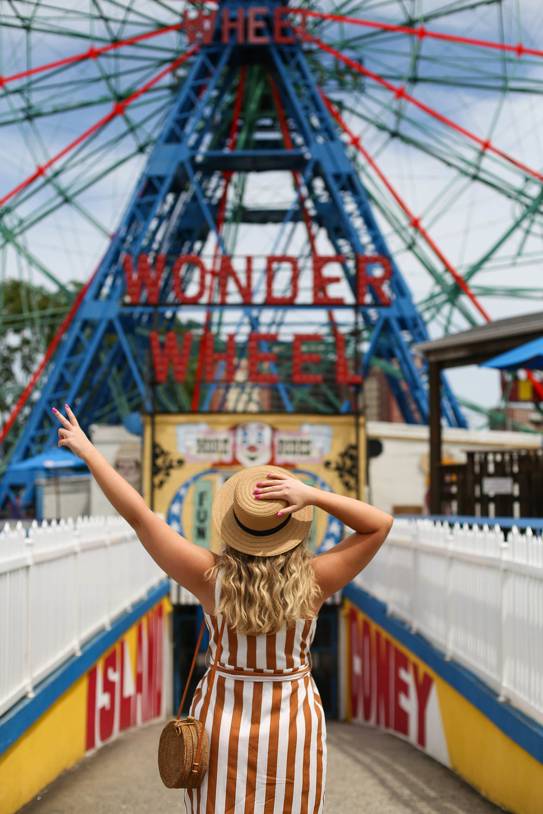 Vintage Inspired Summer Outfits | Coney Island Brooklyn New York | Coney Island Photoshoot | Wonder Wheel | Amusement Park Photo Ideas | Retro Summer Clothes
