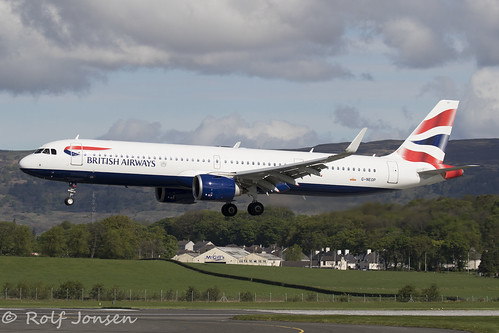 G-NEOP Airbus A321NEO British Airways Glasgow airport EGPF… | Flickr