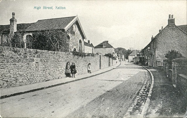 Scan - Old Postcard - Yatton High Street - Early 1900s?