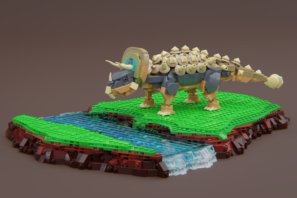 Anna the ankyloceratops (custom built Lego model)