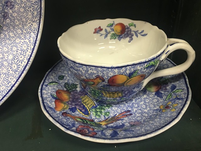 antique cup and saucer,  Cannery Row