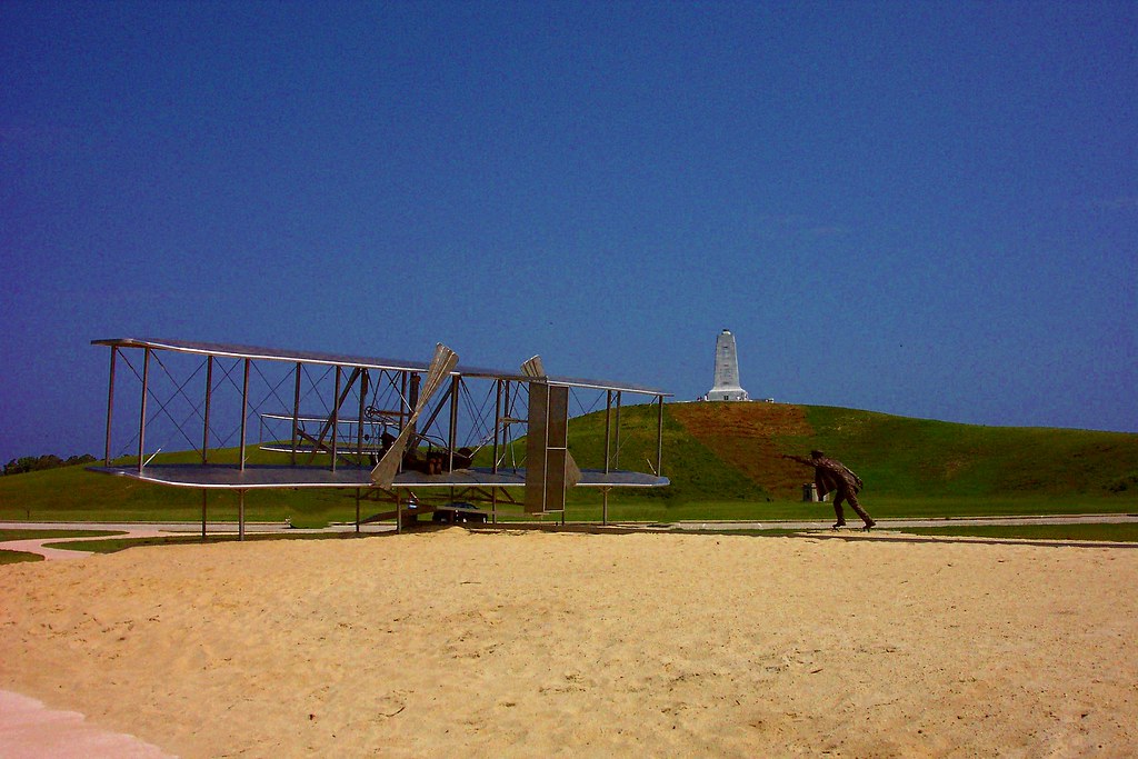 Wright Brothers National Memorial --  Kill Devil Hills -  North Carolina - USA  -  Mans First Flight