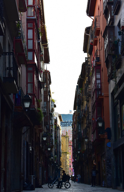 Local street in Bilbao