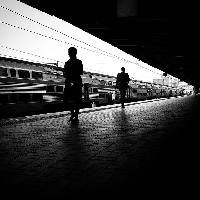 Commuters at Sydney Central Railway Station