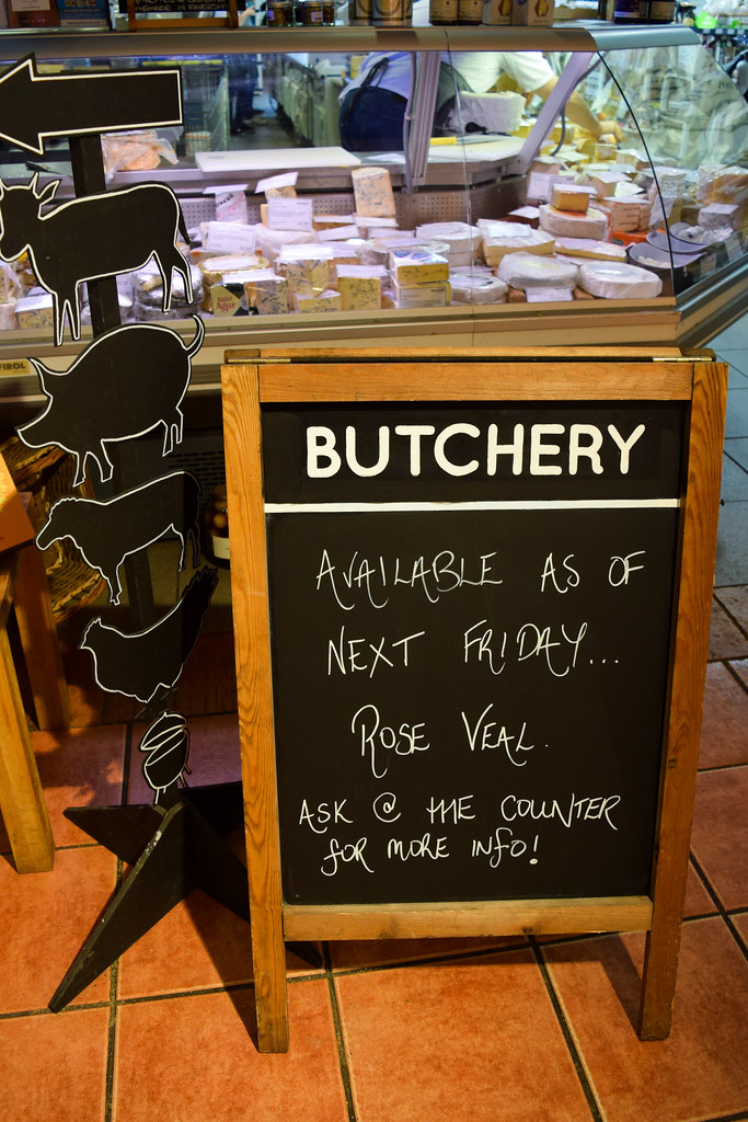 Butchery at Macknade Fine Foods, Faversham