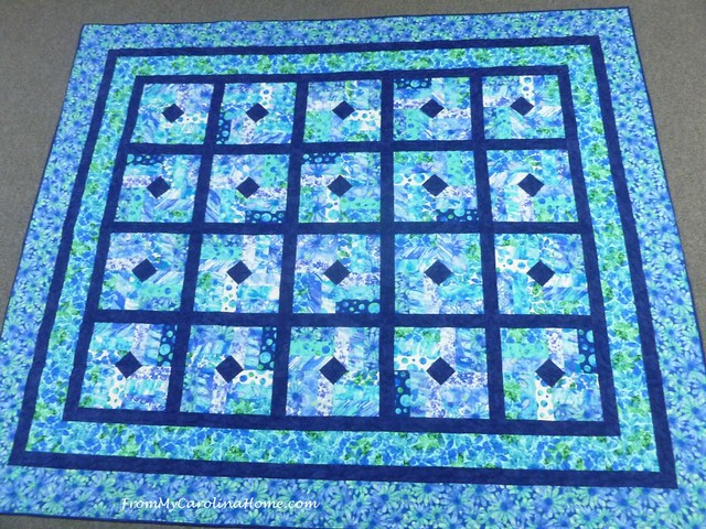 Blue Hurricane Quilt at FromMyCarolinaHome.cm