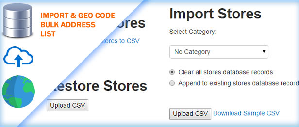 Bulk Import and GeoCoding via CSV Store Locator