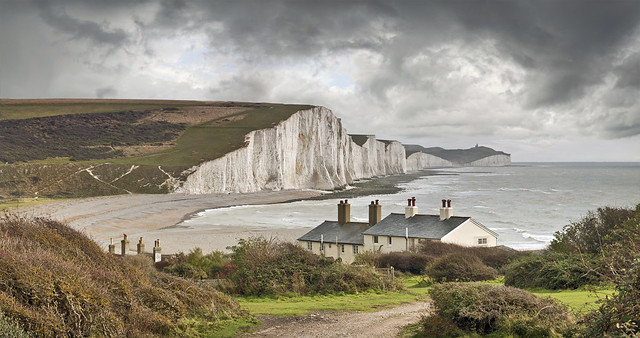 Seven sisters at Seaford in Sussex