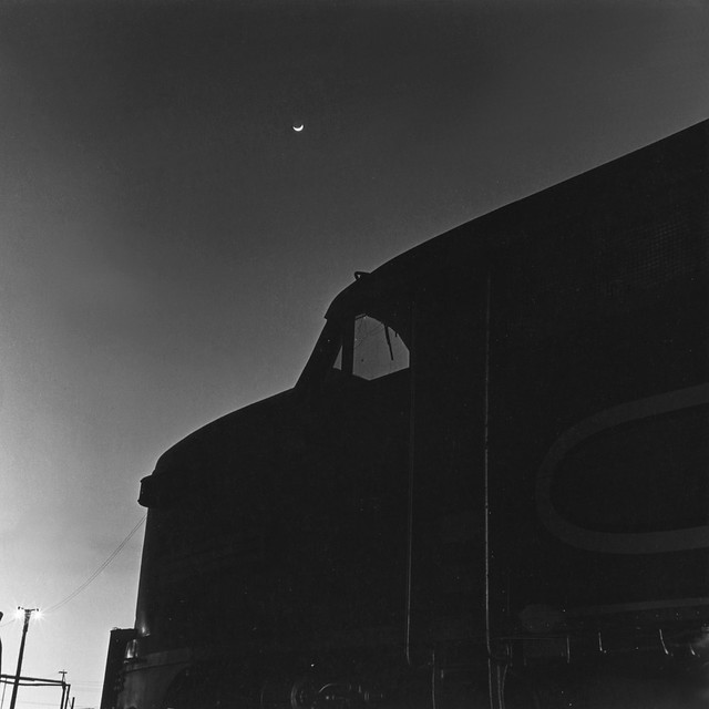 PA #58 and crescent moon, Richmond CA.