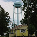Jones County Water Tower on North Carolina Highway 41 in Jones County, North Carolina.