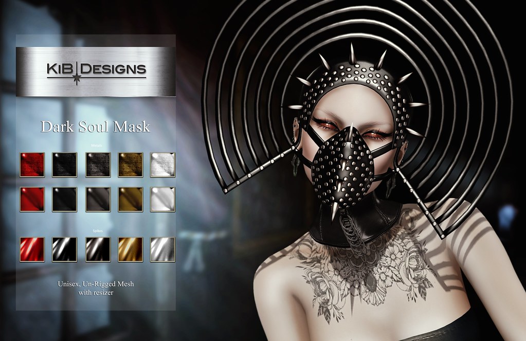 KiB Designs – Dark Soul Unisex Mask @Darkness Event