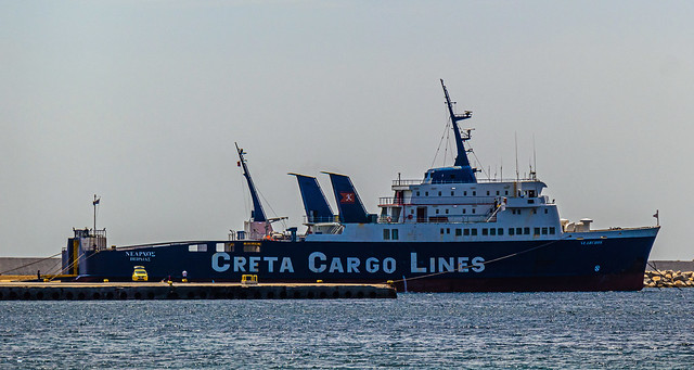 Cargo Boat Myrina Harbour- Limnos - Greece ( Panasonic Lumix TZ200) (1 of 1)
