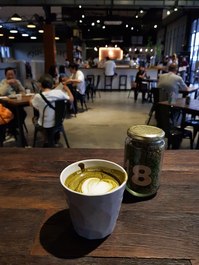 日本焙茶拿铁 Hojicha Latte rm$14 @ Macallum Connoisseurs Coffee Co. at Gat Lebuh Macallum in Georgetown Penang