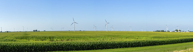 Windmills near Round Grove Township, White County, Indiana