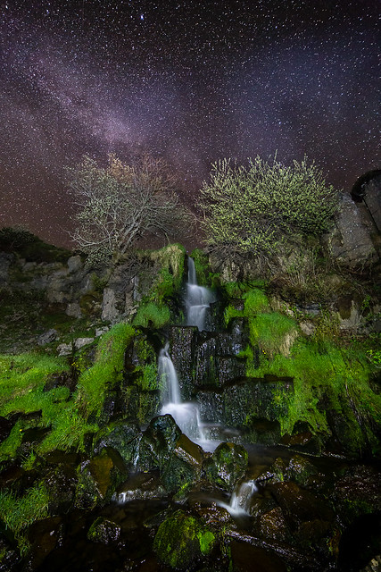 Waterfall @ night