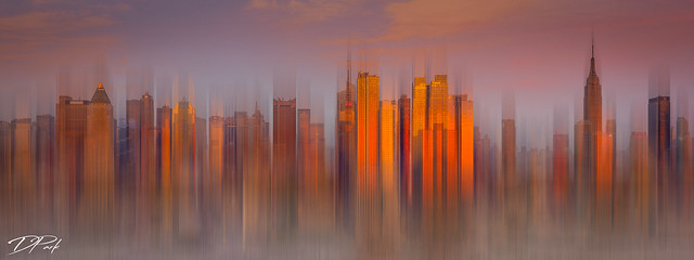 Midtown Manhattan - Pure Gold Abstract