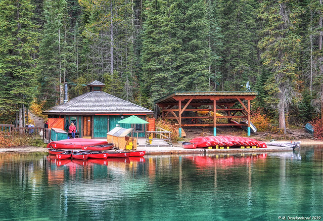 The Emerald Lake Canoe Dock and Rentals, Yoho National Park, Canada
