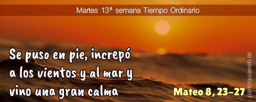 Se puso en pie, increpó a los vientos y al mar y vino una gran calma