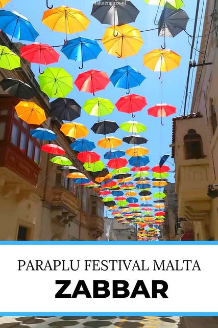 Paraplu festival in Malta, Zabbar | De kleurrijke parapluutjes Zabbar