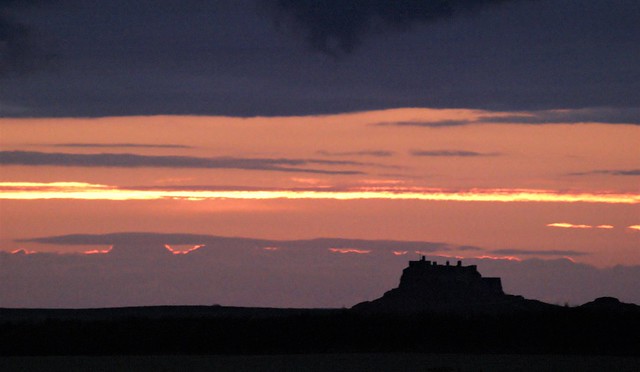 'Crack of Dawn' Over Lindisfarne Castle - Holy Island