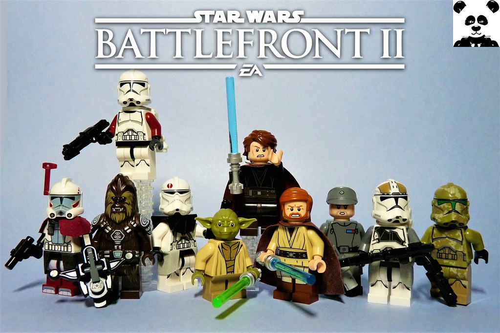 Lego Star Wars minifigures Clone Custom Trooper Battlefront 2 Jet Trooper 