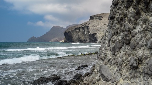 monsul almería spain seascape beach playa water naturaleza landscape summer shore wave lava volcanic mediterraneo stone textures