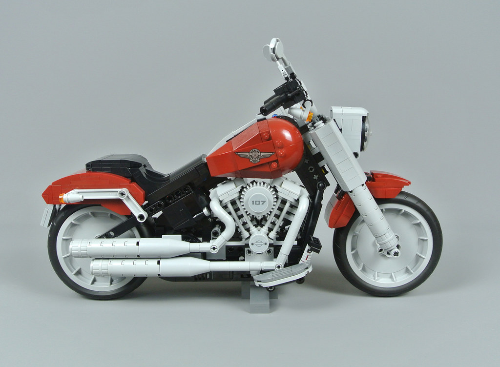 Display stand for LEGO® Creator: Harley Davidson Fatboy (10269