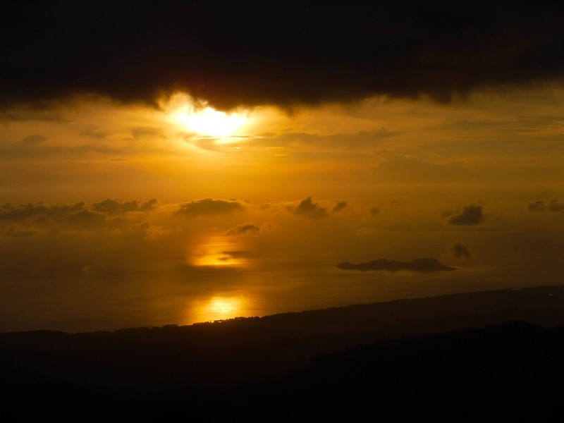 Golden sunset over Mararison Island