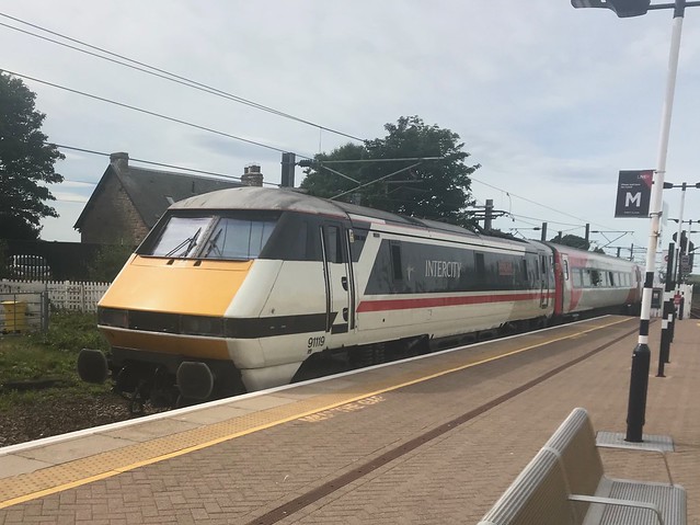 LNER Class 91119 Wearing Intercity livery