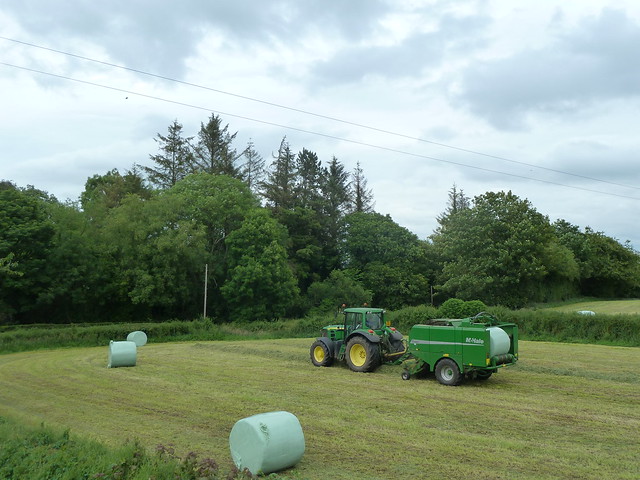Hay making! My house, Co Antrim, N Ireland.