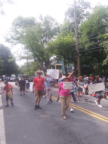 Contingent for Marc Elrich, County Executive, Montgomery County, Takoma Park Maryland Independence Day (Fourth of July/July 4th) Parade, 2019