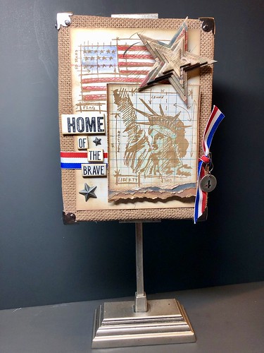 Home Of The Brave Mixed Media Canvas