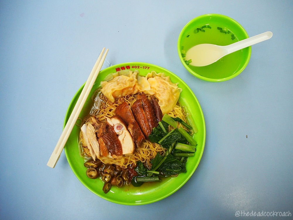 singapore,油鸡面,豉油雞,food review,chinatown complex market & food centre,soy sauce chicken,油雞麵,335 smith street,肥爷爷传统美食,豉油鸡,fei ye ye food tradition,hawker centre,