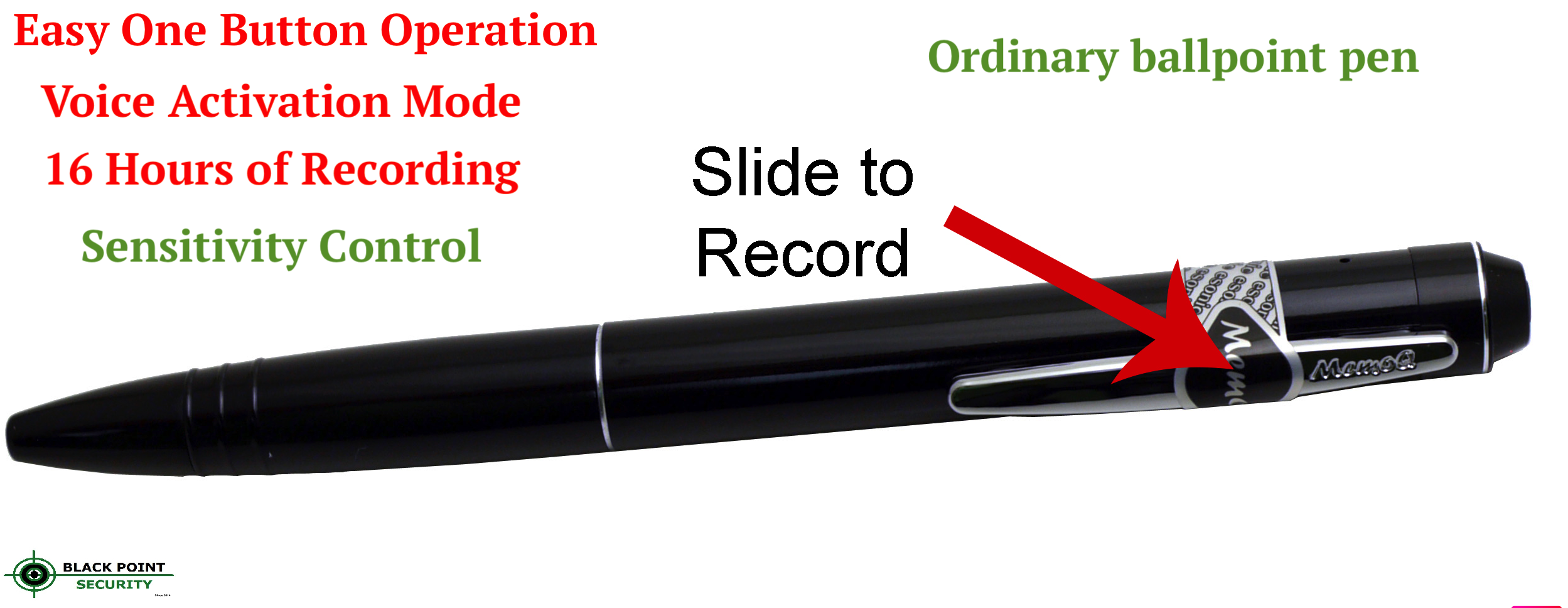 Voice Activated Spy Hidden Pen Voice Recorder