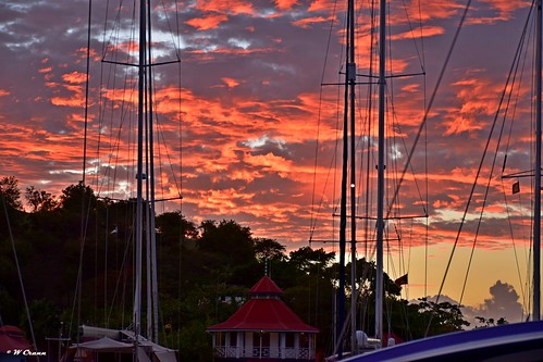 grenada caribbean sunset