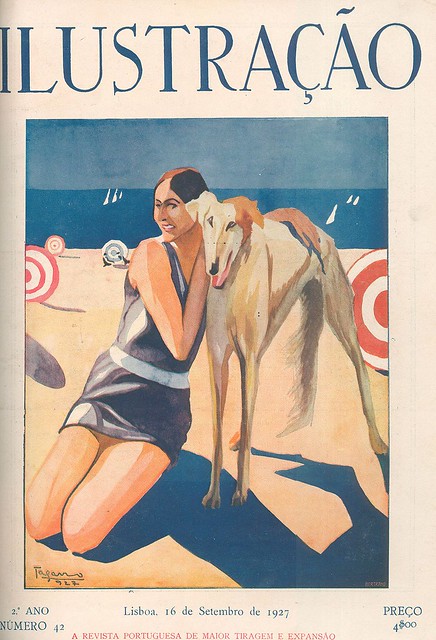 Capa de revista antiga | vintage magazine cover | Portugal 1920s