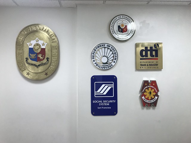 philippine consulate in San Francisco, plaques