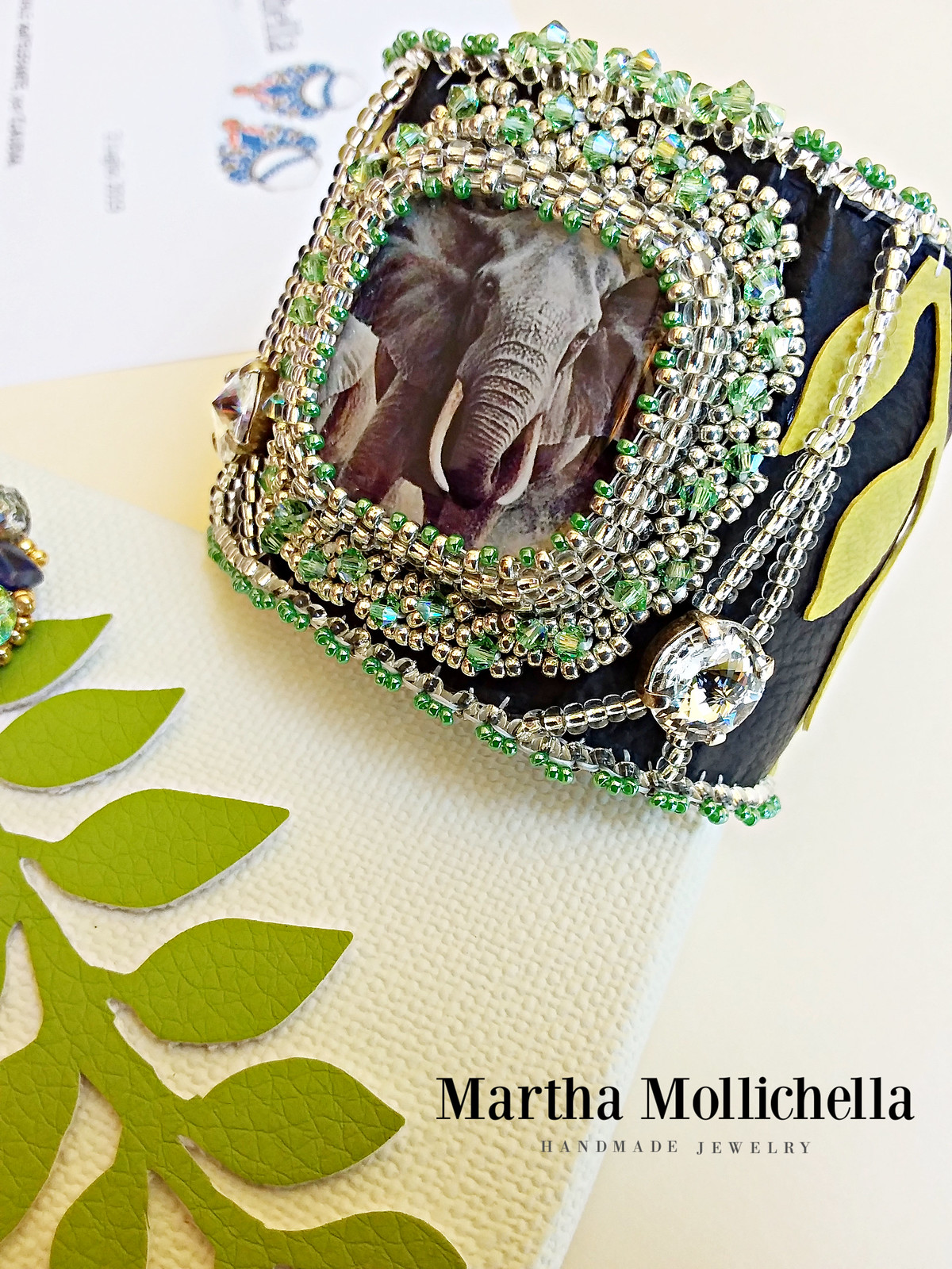 Elephant cuff by Martha Mollichella