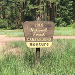 Montour Campground Sign Seeley Lake Ranger District